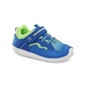 Size 5 Wide Stride Rite Vibrant Blue and Lime Green Baby Shoes
